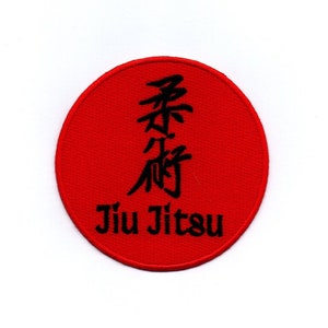 Jiu Jitsu - Iron on Patch Embroidered Applique Motif