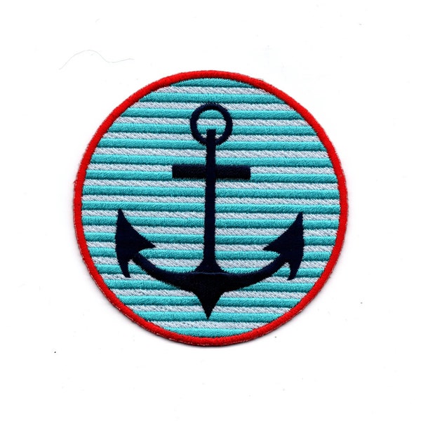 Anchor - Iron on Patch Embroidered Applique Motif