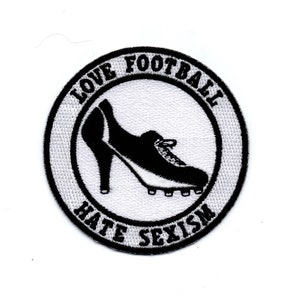 Love Football Hate Sexism - Aufnäher Patch Bügelbild