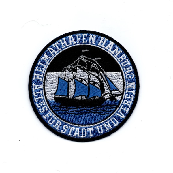 Hamburg - Patch Aufnäher Bügelbild