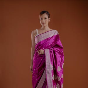 Assam Silk Saree/Mulberry Pat Silk Saree/Handloom Silk Saree/Silk Mark Certified
