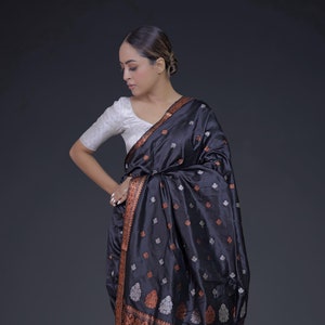 Assam Silk Saree/Mulberry Pat Silk Saree/Handloom Silk Saree/Silk Mark Certified