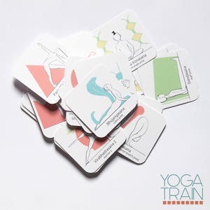 Yoga Train illustrated yoga sequencing cards image 3