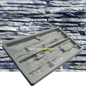 Stampo per gesso o cemento finta pietra - BETON ZEMENT GIPS Gießform Furnier Steinform Polyurethan Steinform