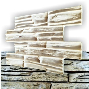 Rekonstruierte Steinwand-Gipsform – vertikale Betonstempel, Texturmatte, dekorative STEINWAND
