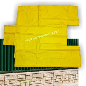 Rekonstruierte Steinwand-Gipsform – vertikale Betonstempel, Texturmatte, dekorative STEINWAND