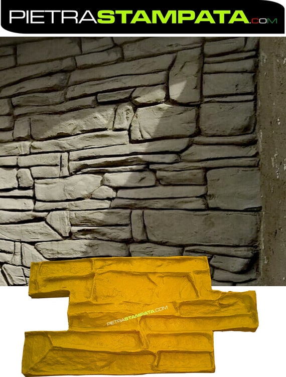 Stampo per intonaco stampato muro stampato pietra ricostruita Vertical  concrete mold -  Italia