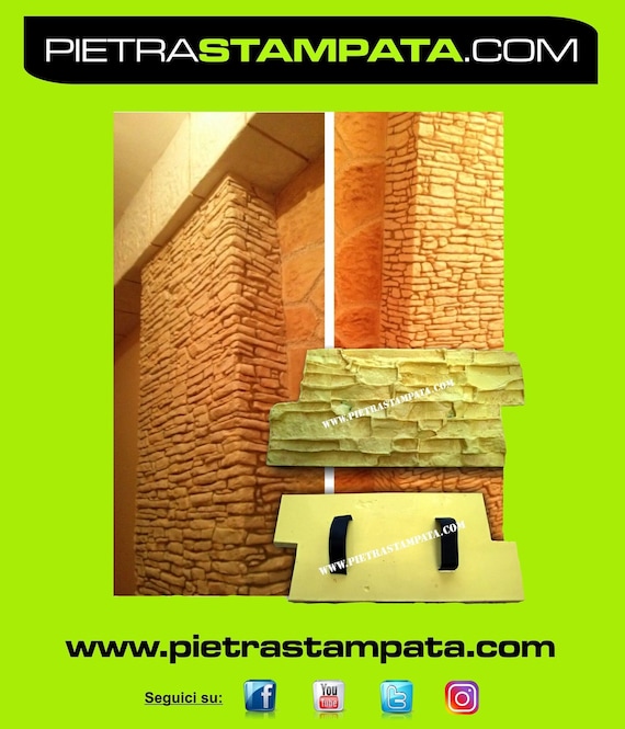 Stampo Per Intonaco Stampato Muro Stampato Pietra Ricostruita Etsy