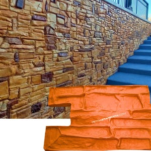 Form für Gips bedruckte Wand bedruckten Stein rekonstruiert - Vertikale Betonform