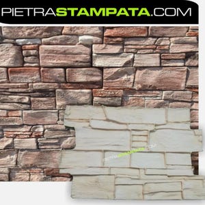 Form für bedruckte Gipswand, bedruckter rekonstruierter Stein – vertikale Betonstempel, Texturmatte, dekorative STEINWAND
