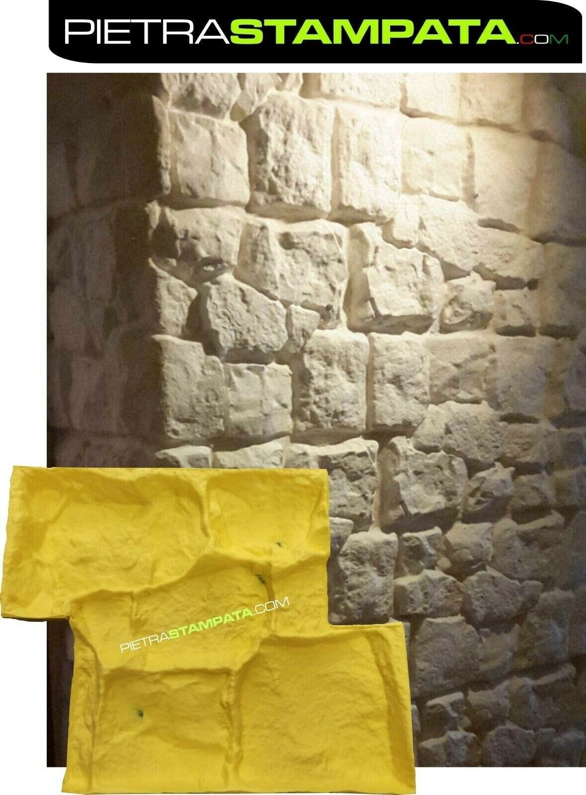 Moule à Pierre Reconstituée Fossile 3 - Caoutchouc Polyuréthane - Fabriqué En Italie - Neuf