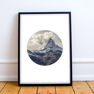 Mountains, Printable Wall Art, Printable Art, Printable Quote, Modern Art, Alps, Alpine, Housewarming, Travel