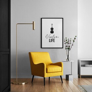 Printable Wall Art/Music Print/Printable Quote/Prints/Poster/Instant Download/Violin/Music/String Instrument/Wall Decor/Mozart/Beethoven