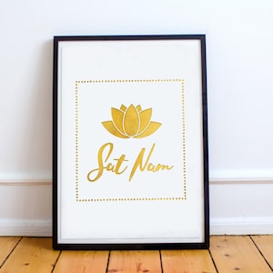Printable Wall Art, Printable Art, Mantra, Printable Quote, Yoga Print, Bestseller, Kundalini Print, Sat Nam, Spiritual, Yoga Print