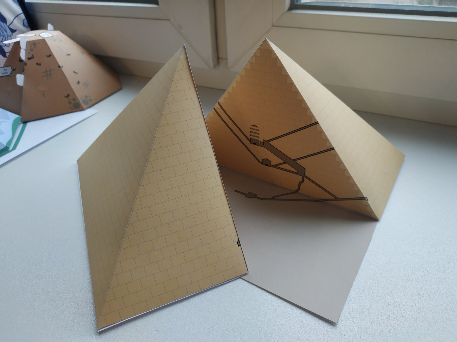 DIY Paper Egyptian Pyramid Educational architectural toy Etsy