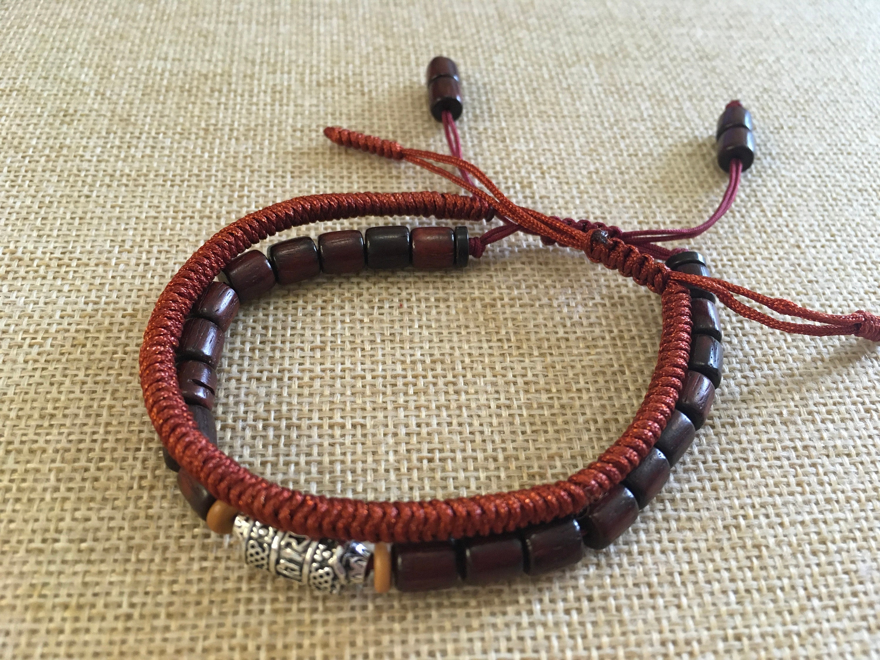 Tibetan Buddhist Sandalwood Mala Beads Braceletmantra - Etsy UK