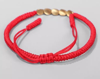 Lala Tibetan  Copper Beads  Braided Lucky Rope Bracelets for  Men Women, Gift Bracelet, Friendship Bracelets