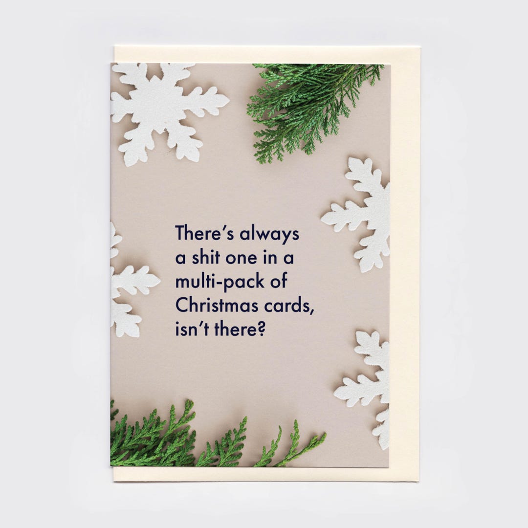 Funny Christmas Card: Rubbish Multi-pack Design - Etsy