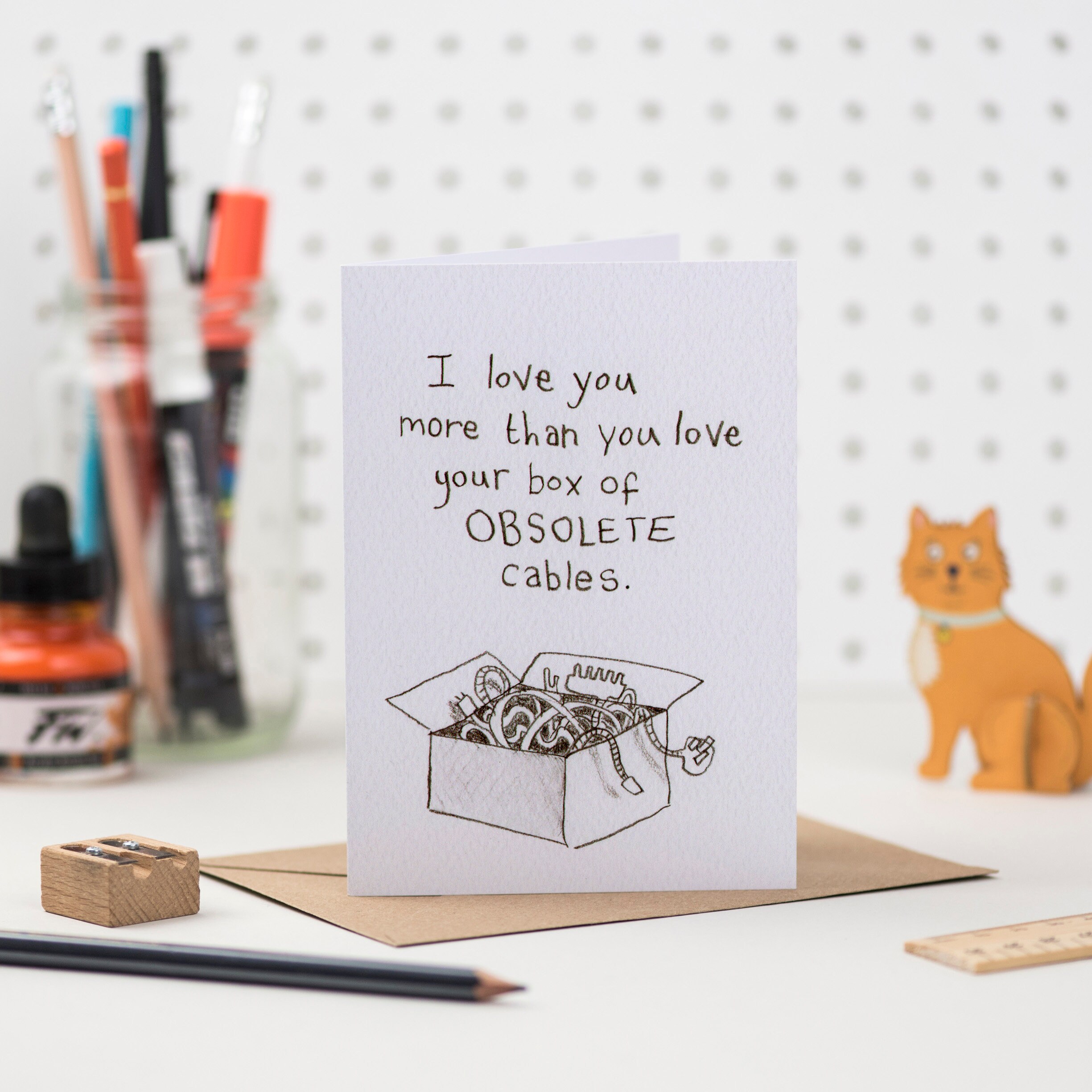 Obsolete Cables Funny Love Greeting Card I Love You More - Etsy Obsolete Cables Funny Love Greeting Card I Love You More - Etsy
