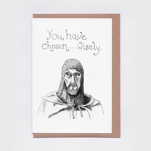 Indiana Jones Valentine Card: You Have Chosen Wisely Love Card