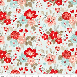 You & Me Mist Main - C15400 by Sandy Gervais for Riley Blake Designs - 1/2 yard increments, continuously cut