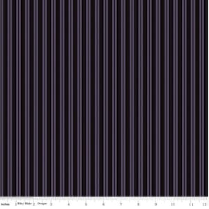 C10577 - Spooky Hollow Stripes Eggplant - by Melissa Mortenson for Riley Blake