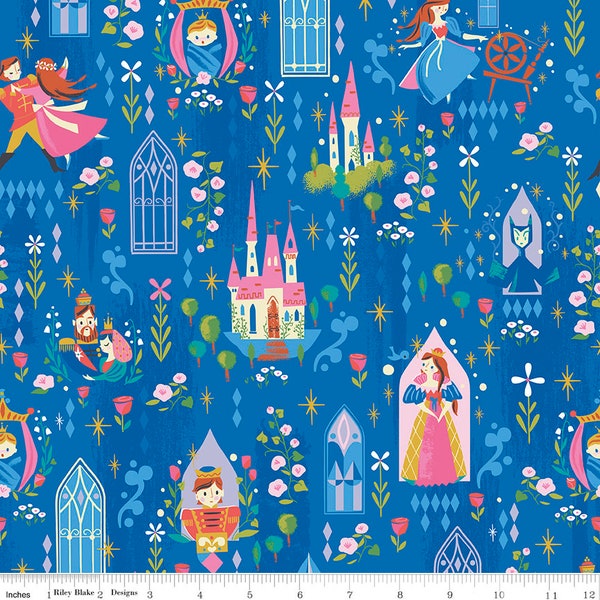 SC11070-MIDNIGHT Little Brier Rose Main Midnight by Jill Howarth for Riley Blake Designs. 1/2 Yard Continuous Cut