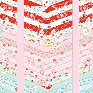 Market Day Fat Quarter Bundle - 21 Pieces Cotton Quilting Fabric by Amy Jordan for Poppie Cotton