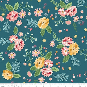 Melody Main C15140-Oxford Blue by Bev McCullough For Riley Blake Designs - 1/2 yard increments, continuously cut
