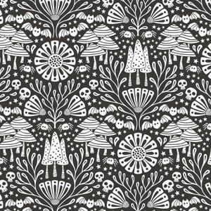 Gothic Whimsy Halloween Fabric by Cloud 9 Fabrics - Gothic Forest  227994 - sold in 1/2 yard increments, continuously cut