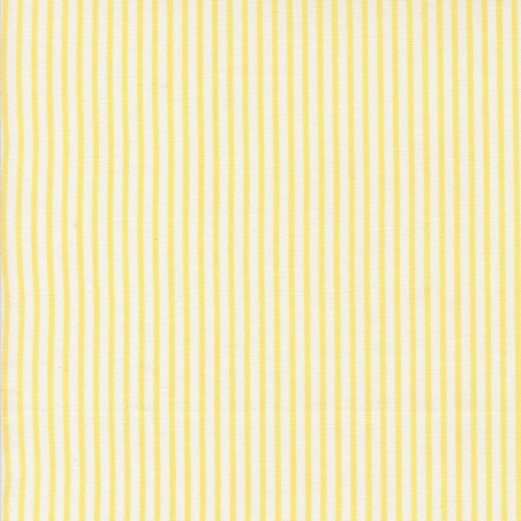 Summertime Sunshine Yellow Stripe by Camille Roskelley for Moda - 55324 26 - Sold in 1/2 Yard Increments, continuously cut