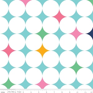108&quot; Wideback  Effervescence Aqua Quilt Backing Fabric 100% Cotton by Sue Daley for Riley Blake Desings - Sold by 1/2 Yard, continuous cut