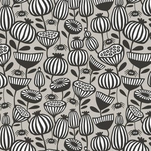Gothic Whimsy Halloween Fabric by Cloud 9 Fabrics - Spiders Garden  227996 - sold in 1/2 yard increments, continuously cut
