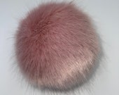 NEW Rouge Faux Fur Pom Pom