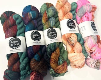 PERSONAL DESTASH Louie and Lola Yarns BFL Nylon Fingering Sock Sets