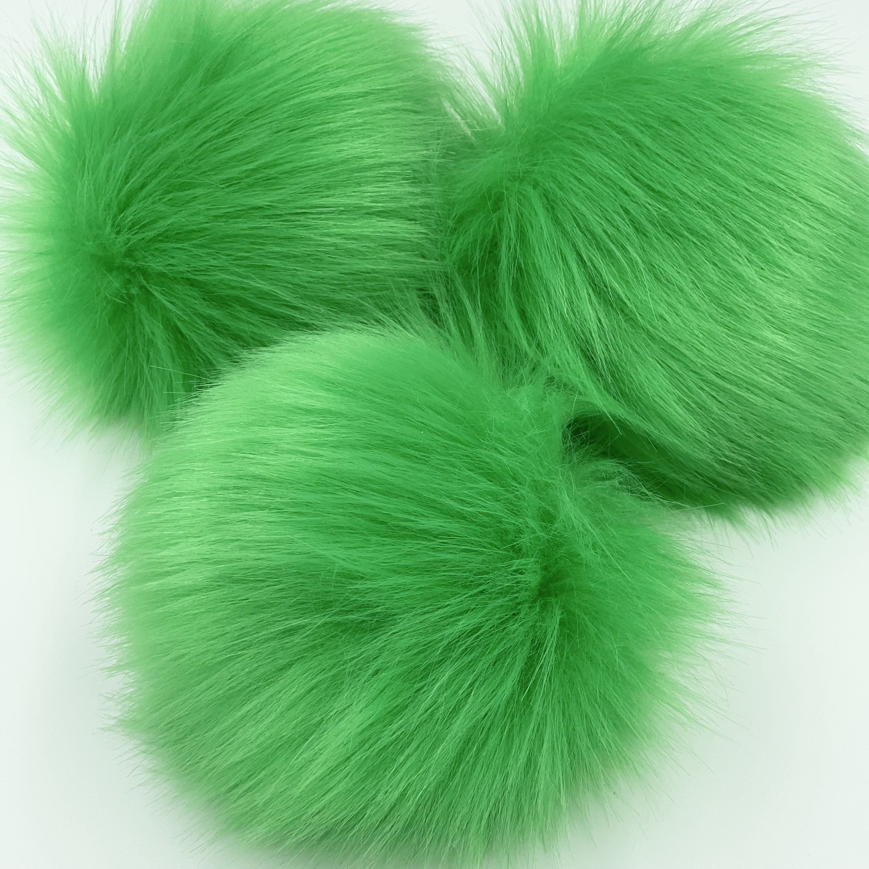 Grinch Hat Pom Pom, Grinch Faux Fur Pom, Grinch Green Faux Fur Pom, 6 Inch  Faux Fur Pom, Large Faux Fur Pom, Long Pile Green Faux Fur Pom 