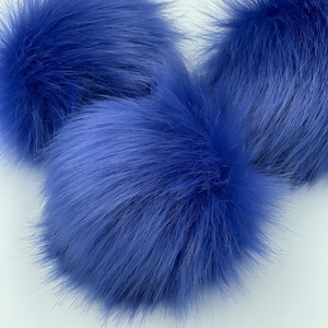 Periwinkle Faux Fur Pom Pom