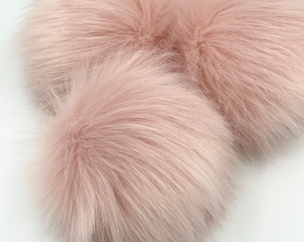 Pretty in Pink Faux Fur Pom Pom