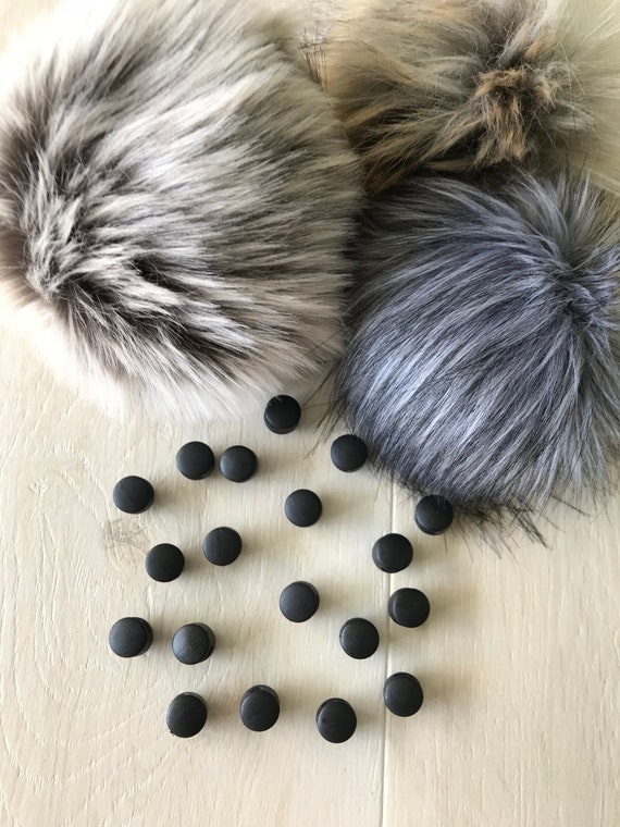 Removable Faux Fur Pom Pom Clips - Etsy