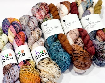 NEW to PERSONAL DESTASH Hue Loco Backyard Chicken Collection and Phyllis Sock