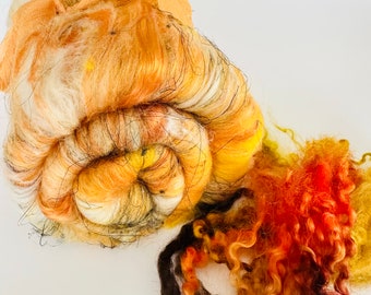 Le Feu Art Batt for Spinning or Felting