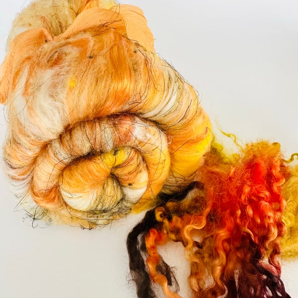 NEW Le Feu Art Batt for Spinning or Felting