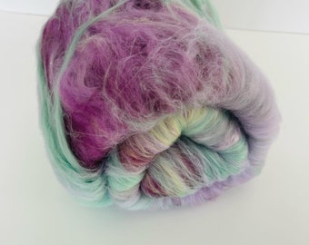 Lily Pond Art Batt for Spinning or Felting
