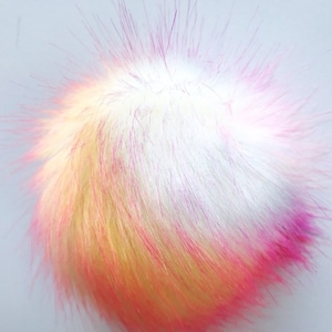 Summer Sunset Faux Fur Pom Pom