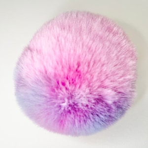 Tie Dye Faux Fur Pom Pom
