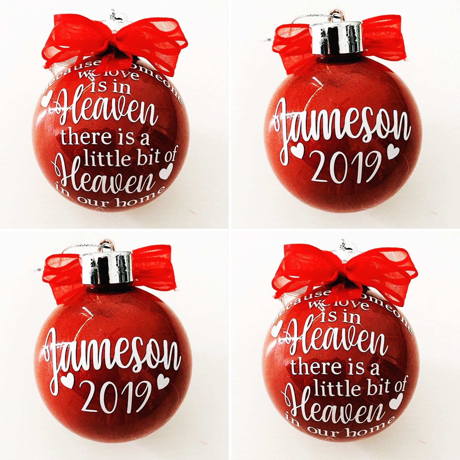 Premium Personalised Christmas Baubles | Etsy