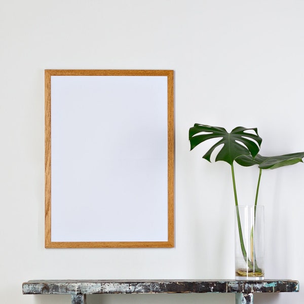 A3 Oak picture frame wood frame, oak photo frame, modern oak frame, high quality solid wood frame simple wooden frame