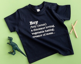 Boy Funny Definition T Shirt, Boys dinosaur lover Gift, cute toddler shirt, one two year old cute kids clothes, sibling t shirt