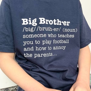 Großer Bruder Lustige Definition T Shirt, großer Bruder Geschenk, lustiges Kinder T-Shirt, süßes Kinder Shirt, süße Kinder Kleidung, Jungen Geschwister T-Shirt