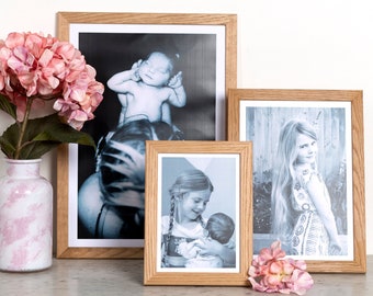 Solid Oak picture frame, A5, A4, A3, A2 wood frame, oak photo frame, modern oak frame, high quality solid wood frame simple wood frame